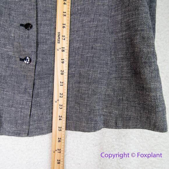 Sigrid Olsen suit 90% linen jacket with matching pants, women size Petite 10 - Picture 5 of 16